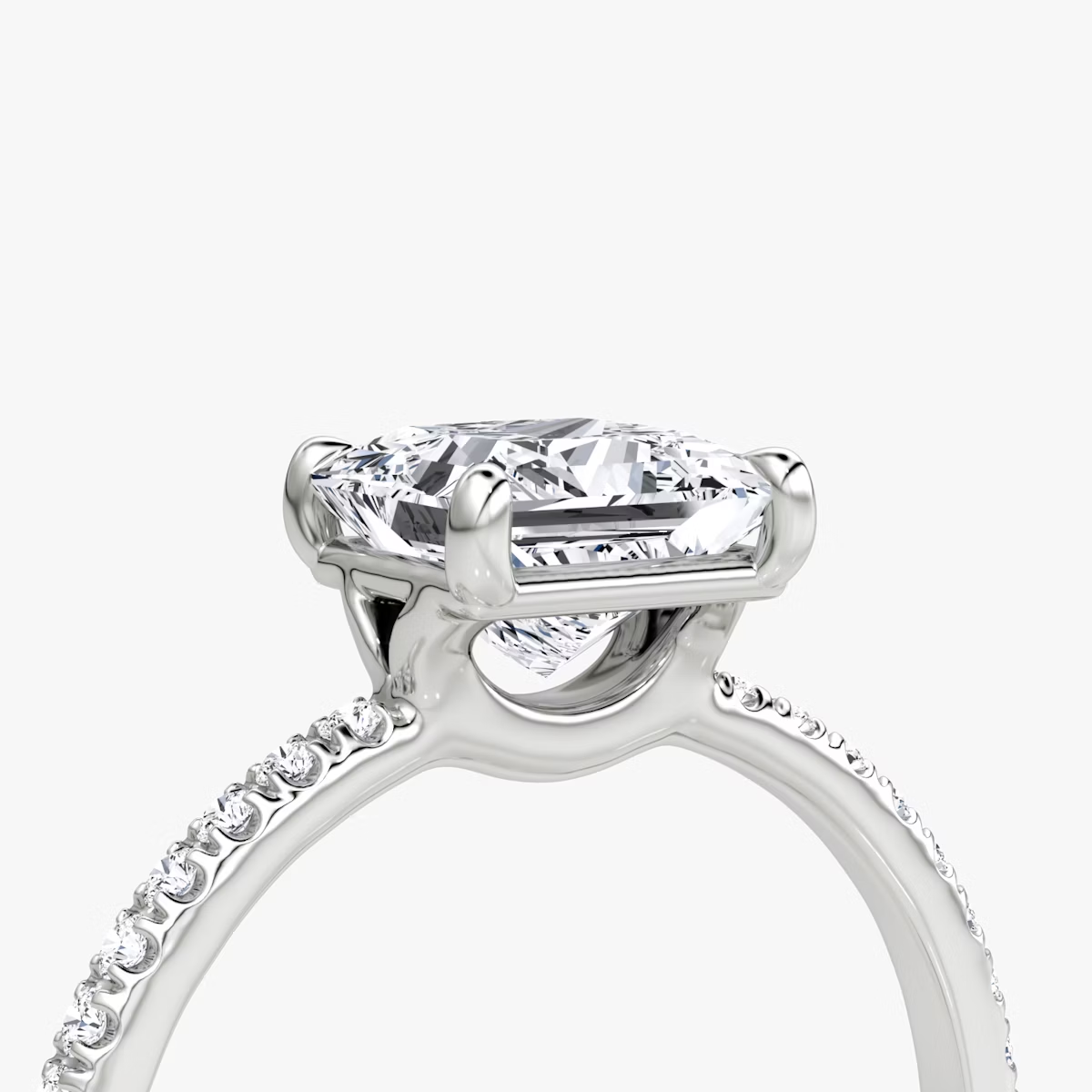 The Signature Princess Engagement Ring in Large Band