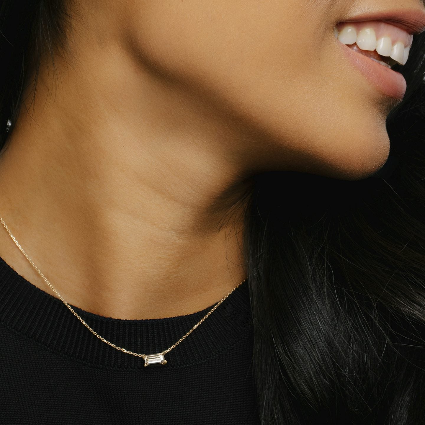 Baguette Necklace