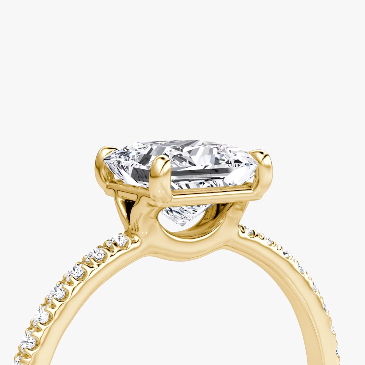 The Signature Princess Engagement Ring in Large Band