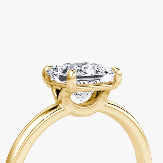 The Signature Princess Engagement Ring in Large Band