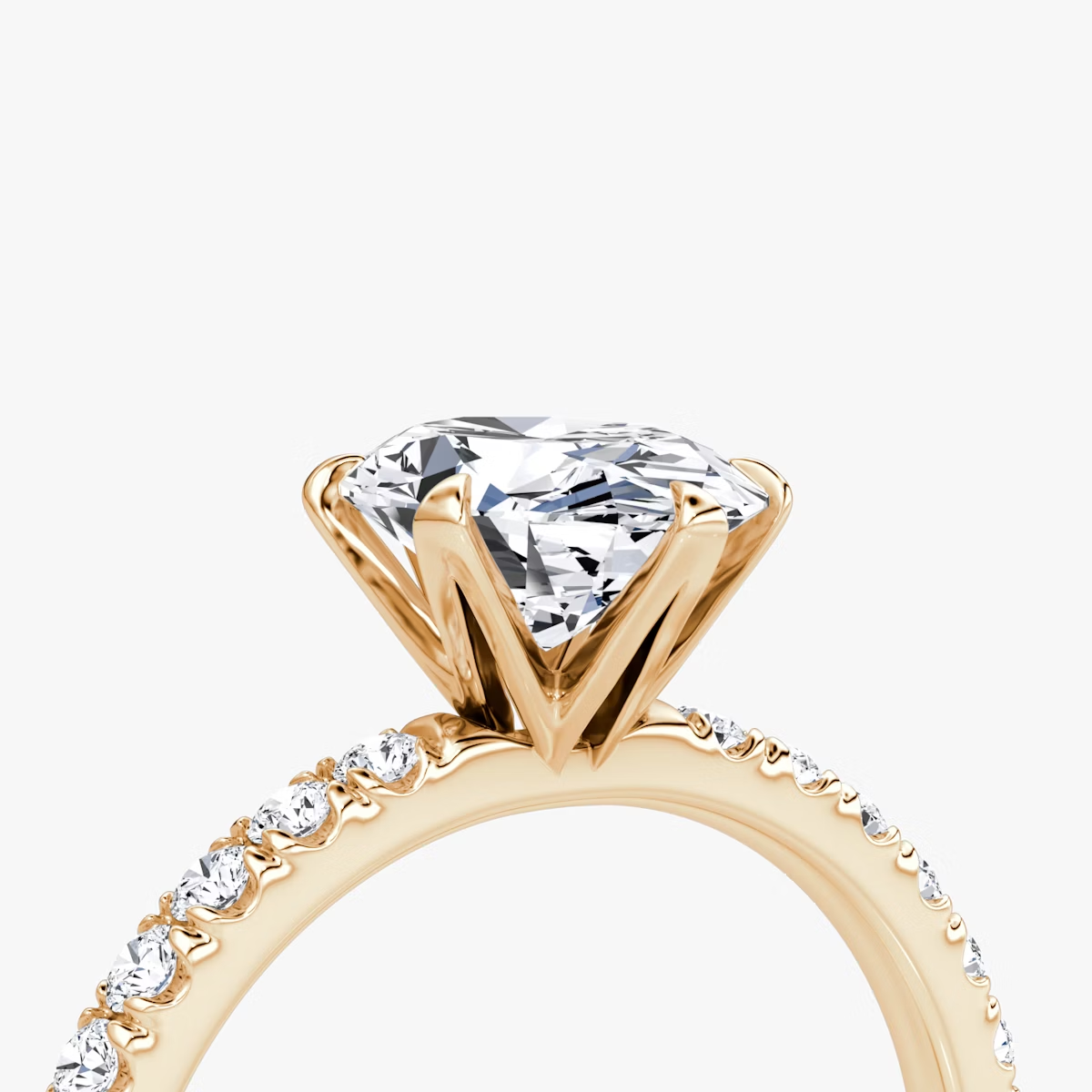 The V Oval Engagement Ring