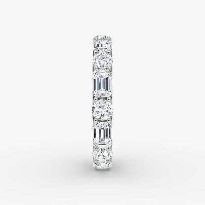 Alternating Shapes Eternity Band