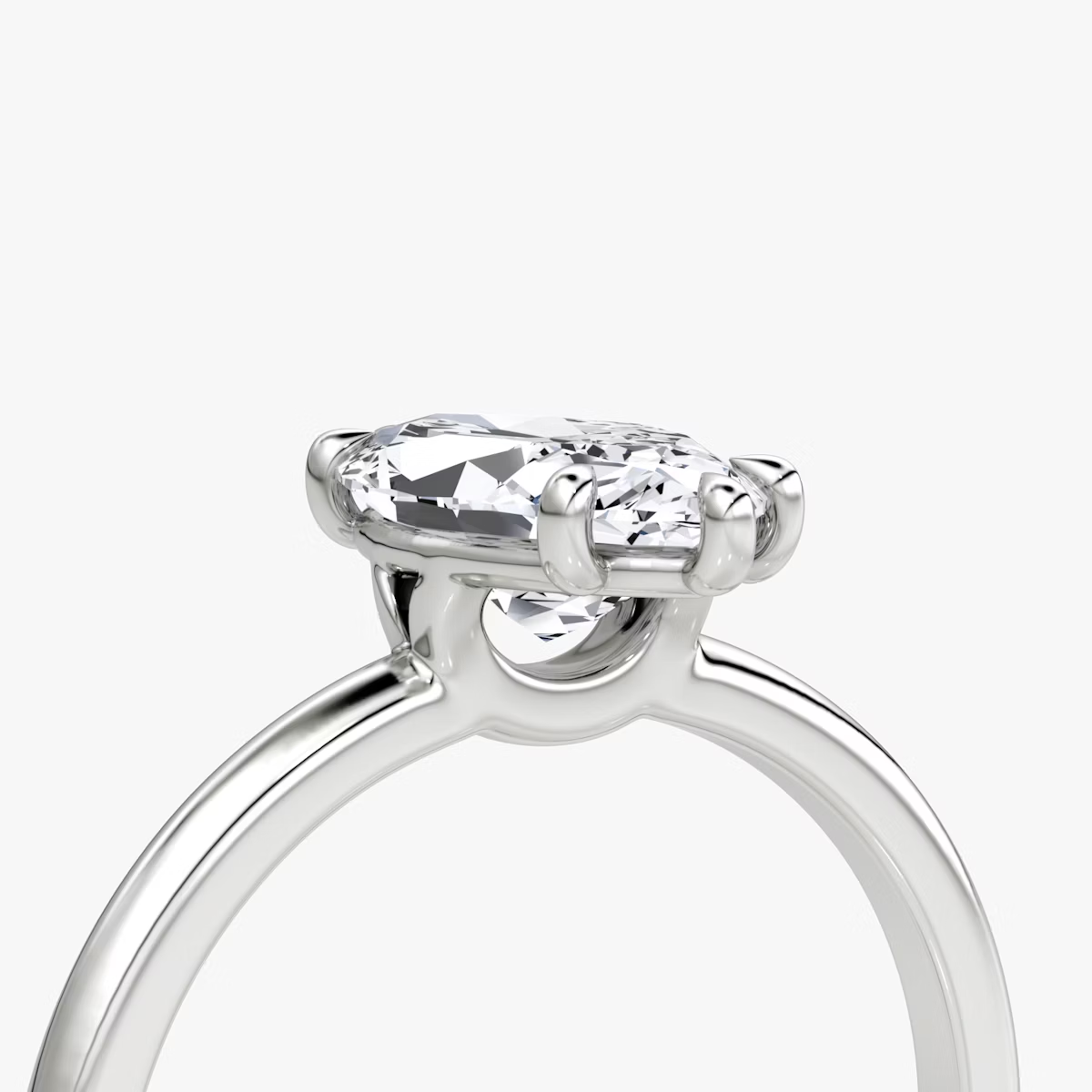 The Signature Marquise Engagement Ring in Large Band