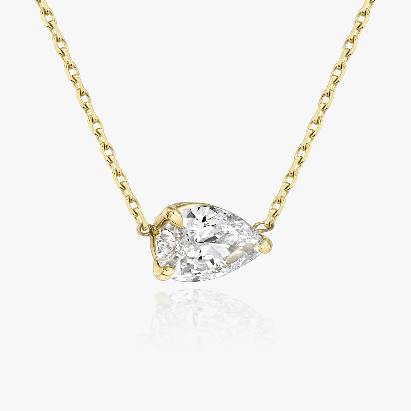 Pear Solitaire Necklace