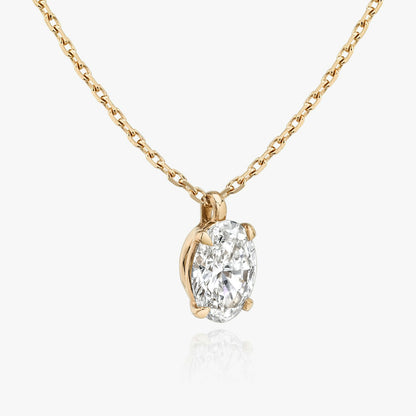 Oval Solitaire Pendant