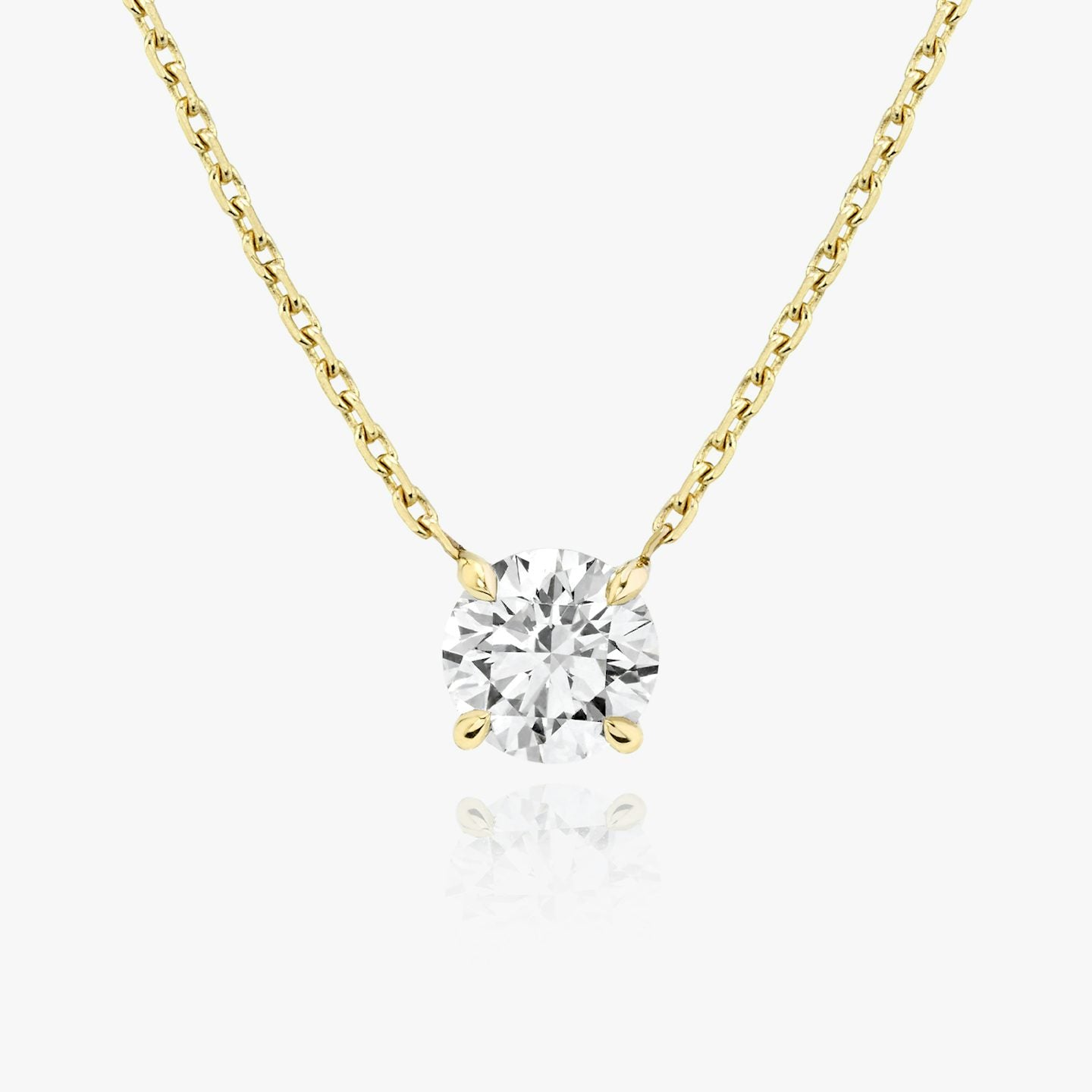 Round Solitaire Necklace