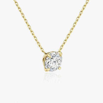 Round Solitaire Necklace