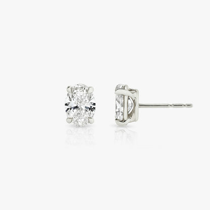 Oval Solitaire Stud