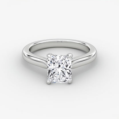 Trellis Cathedral Radiant Plain Engagement Ring