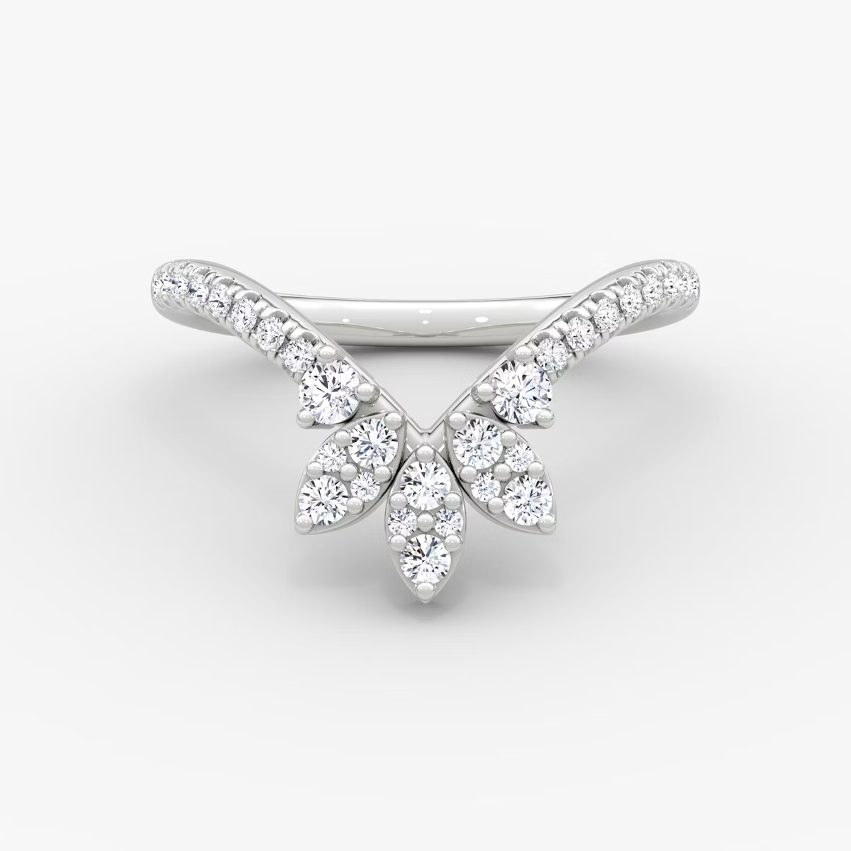 Petal Crown Pave Band