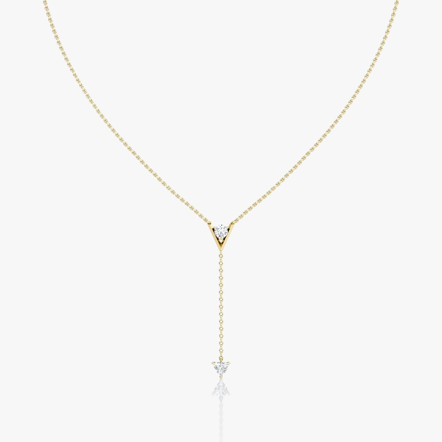 V Duo Lariat Necklace