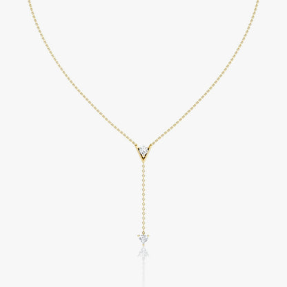 V Duo Lariat Necklace