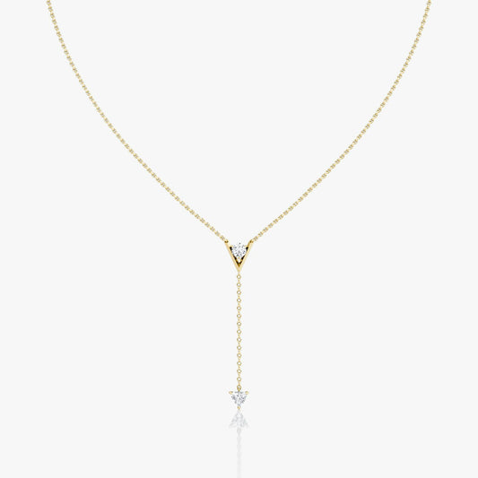 V Duo Lariat Necklace