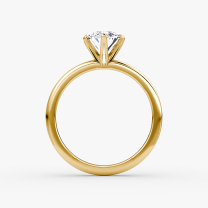 The V Oval Engagement Ring