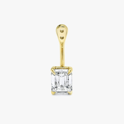 Emerald Solitaire Drop Ear Jacket