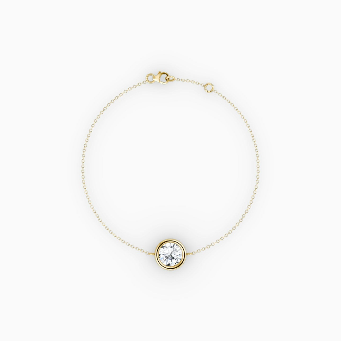 Round Bezel Solitaire Bracelet