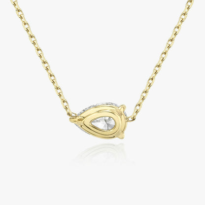 Pear Solitaire Necklace