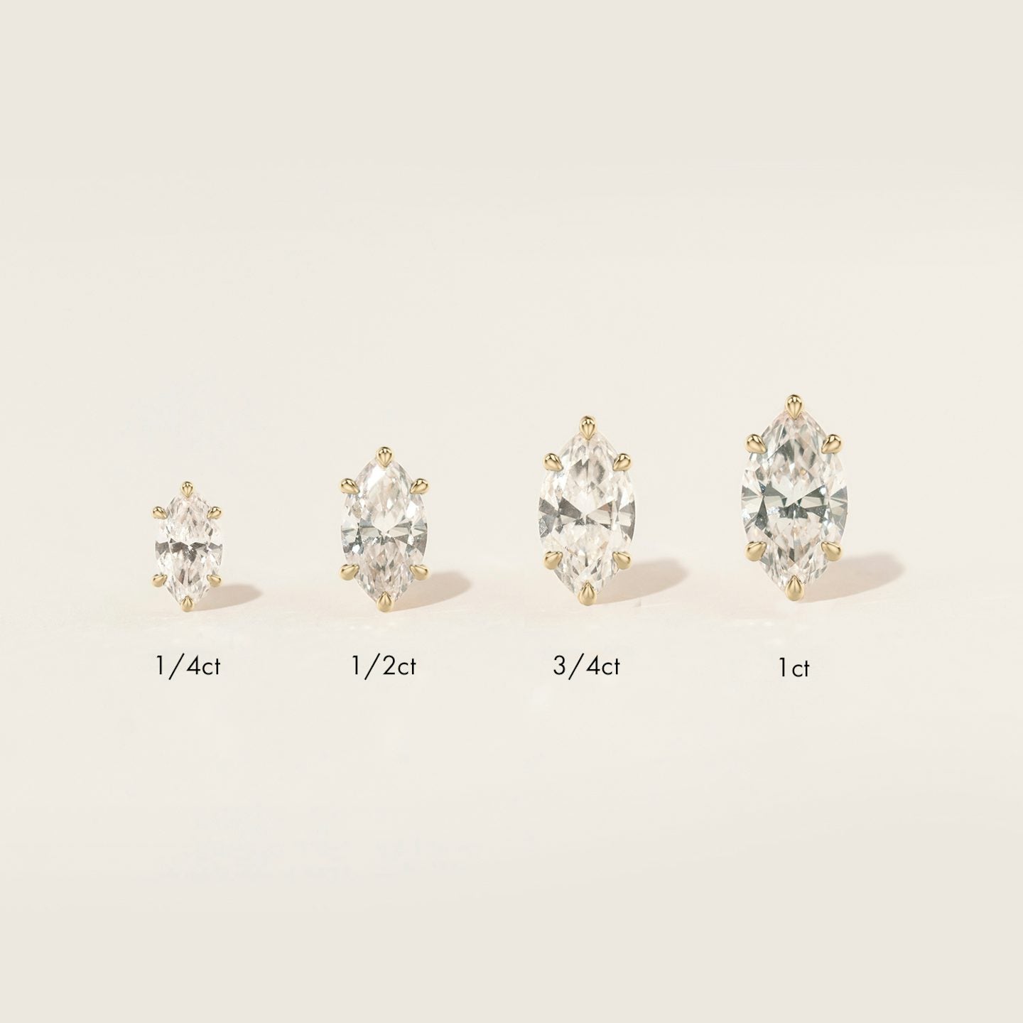 Marquise Solitaire Stud