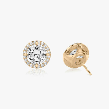 Round Halo Stud