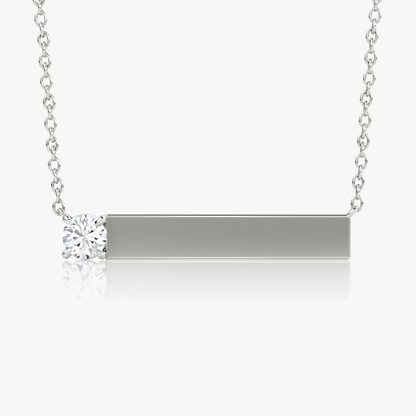 Solitaire Bar Necklace