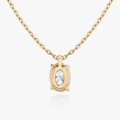 Oval Solitaire Pendant