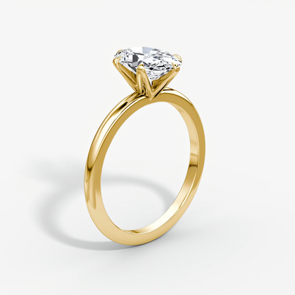 The V Oval Engagement Ring