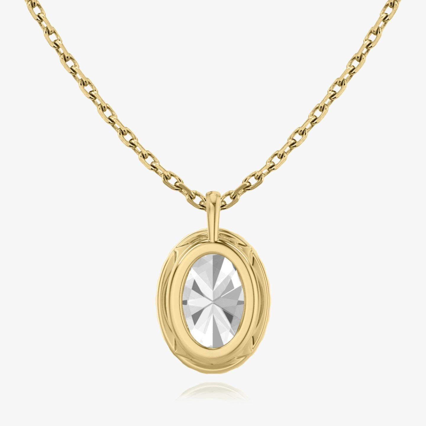 Oval Halo Pendant