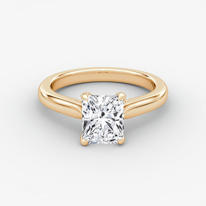 Trellis Cathedral Radiant Plain Engagement Ring