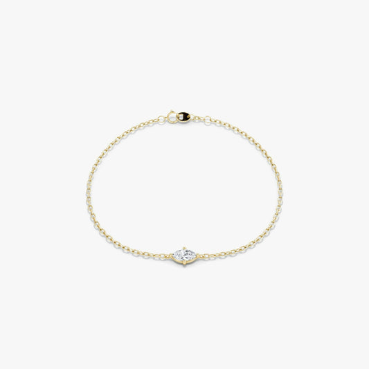 Marquise Petite Solitaire Bracelet