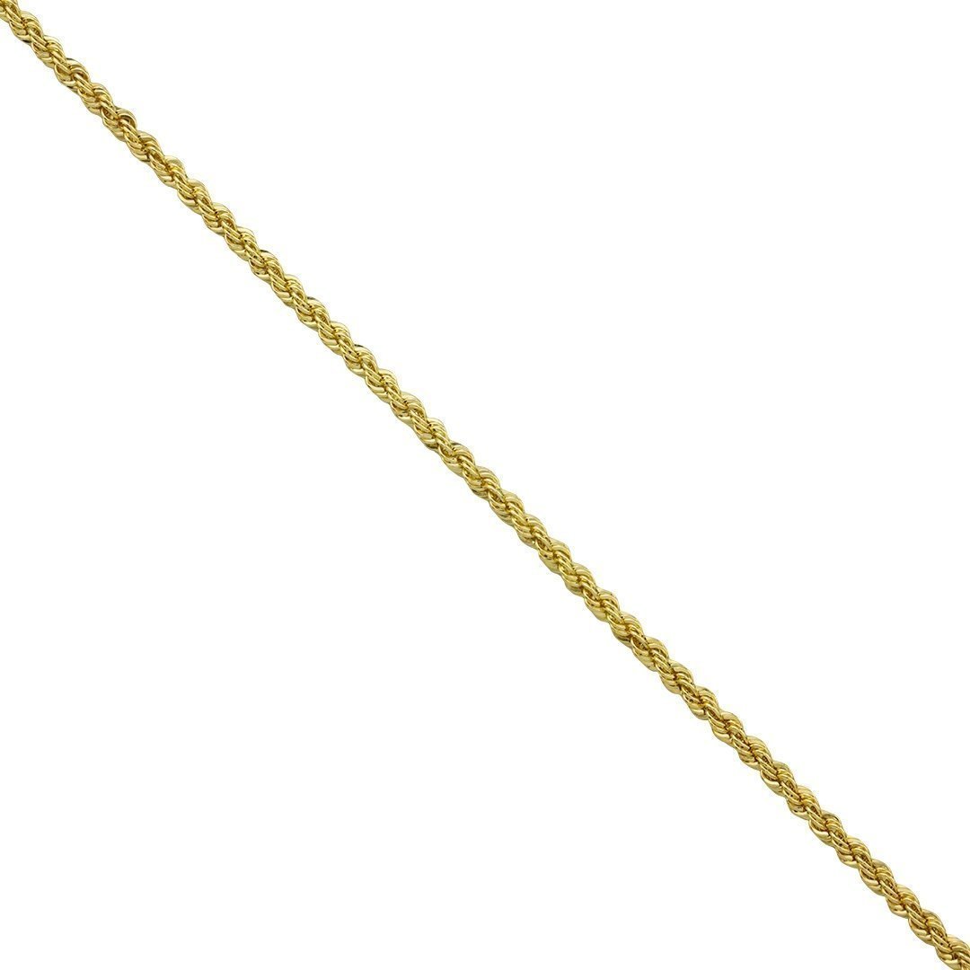 14k Yellow Gold Rope Chain 3 mm