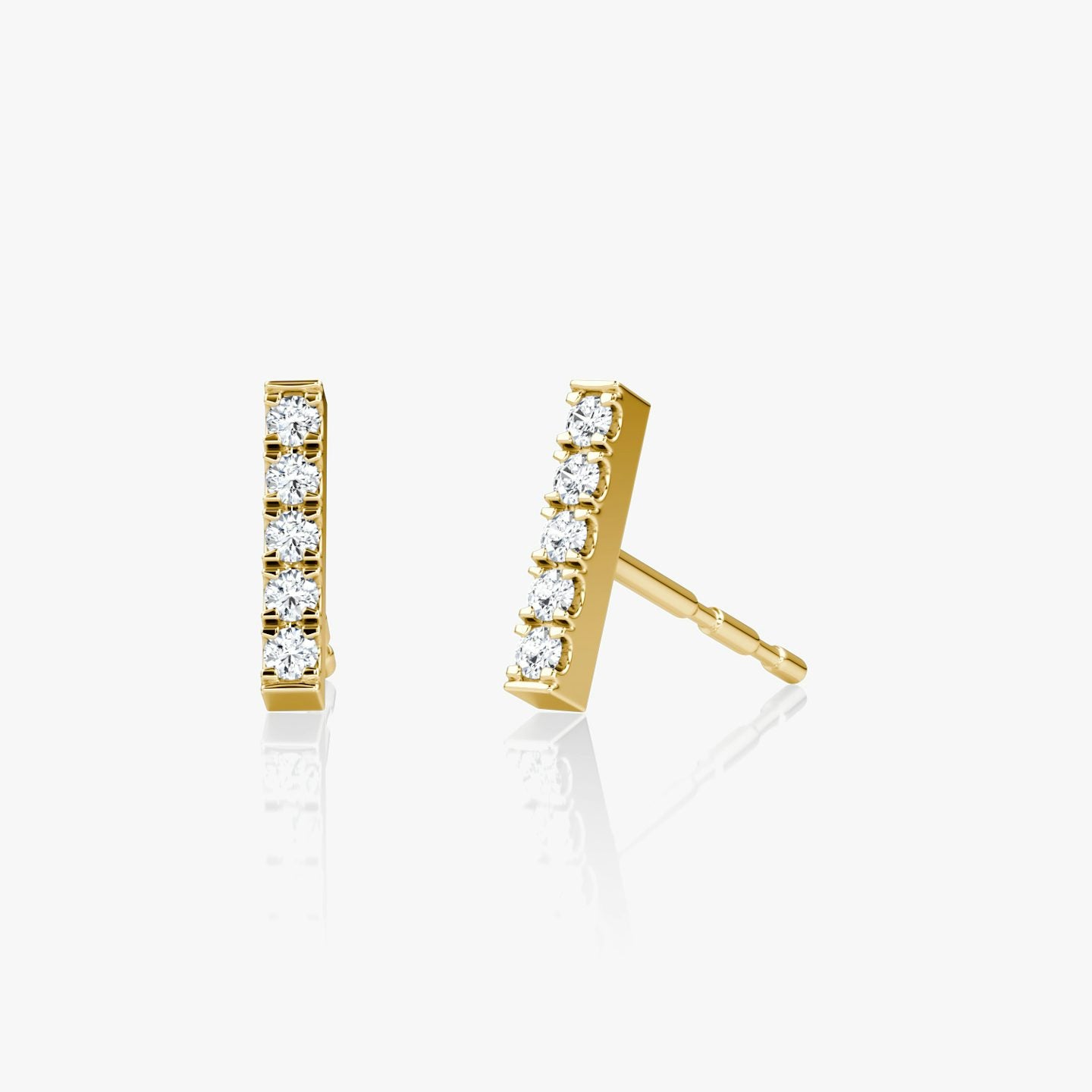 Petite Pavé Bar Stud