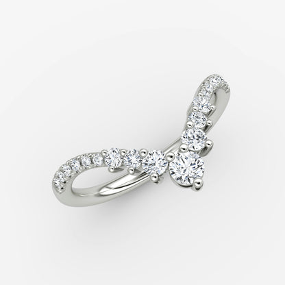 Dew Drop Crown Pave Band