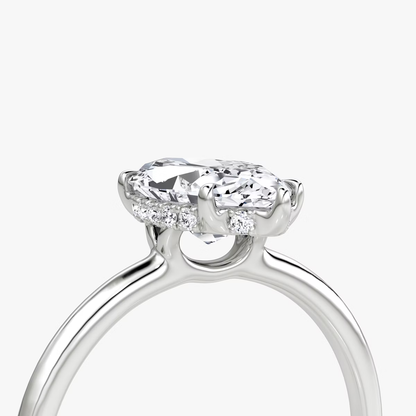 The Signature Marquise Engagement Ring in Plain Standard Band