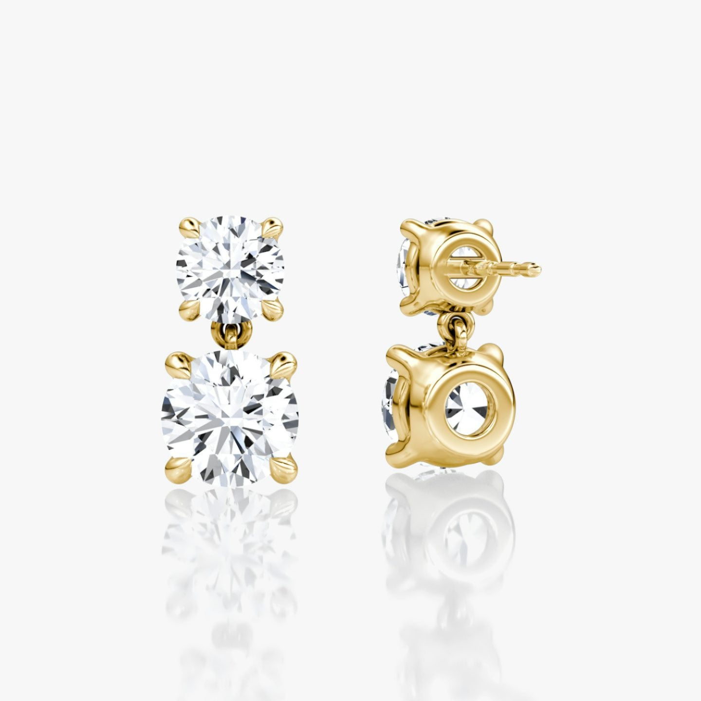 Round and Brilliant Signature Drop Earring