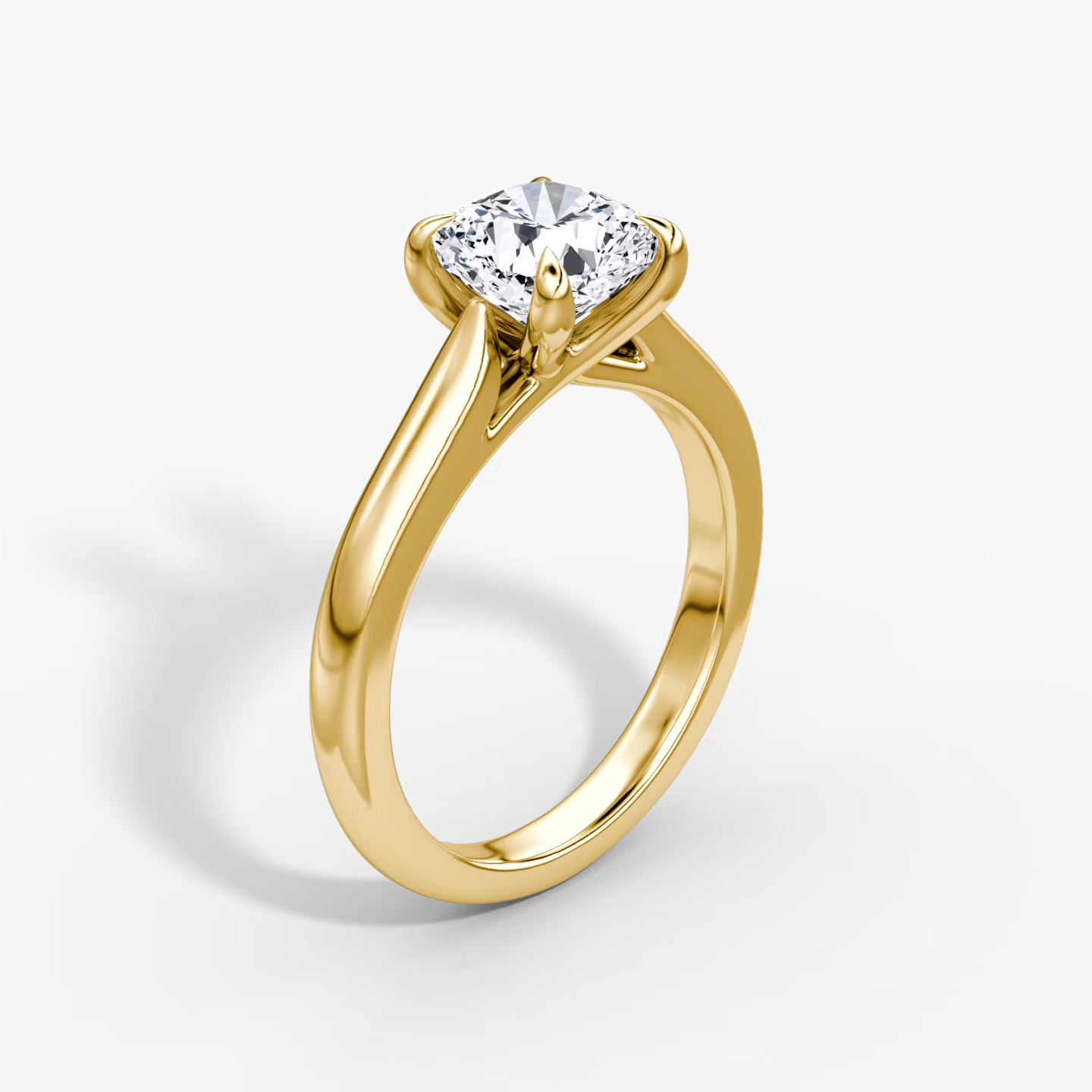 Trellis Cathedral Princess Plain Engagement Ring