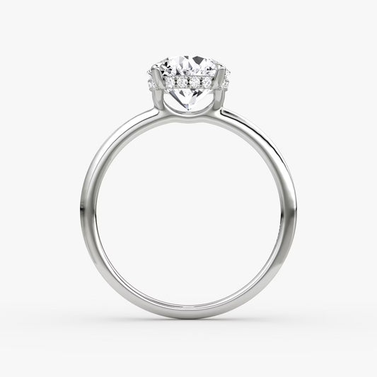 The Signature Oval Engagement Ring in Large Band