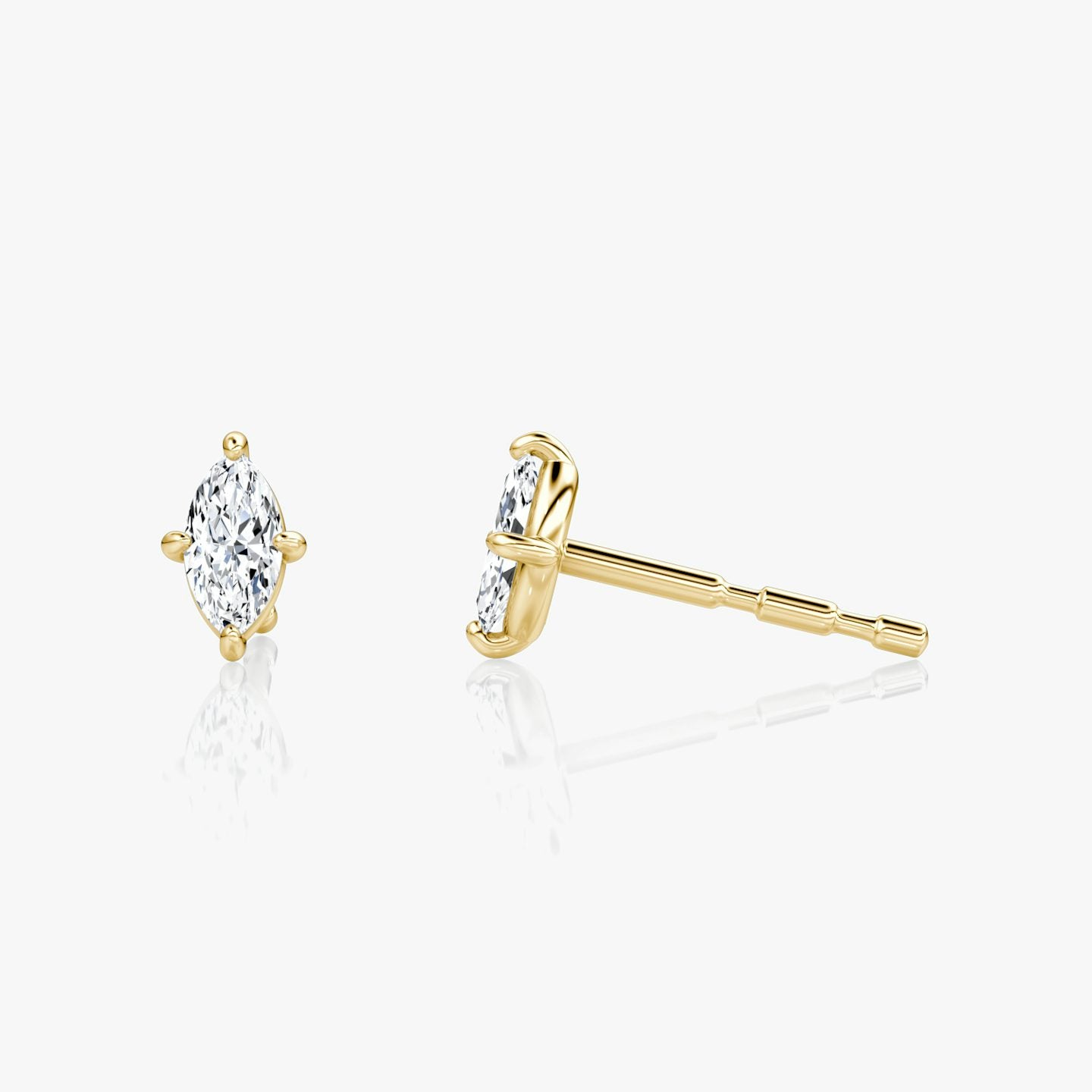 Petite Marquise Solitaire Stud