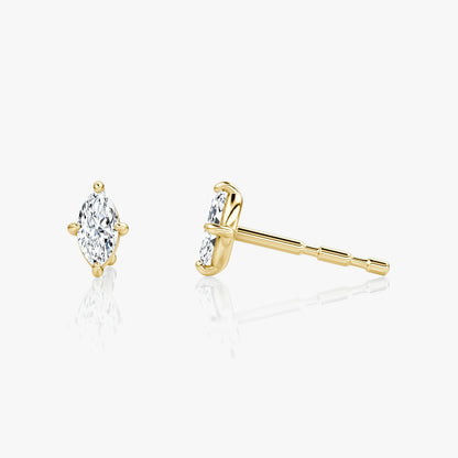 Petite Marquise Solitaire Stud