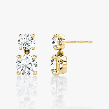 Round and Brilliant Signature Drop Earring