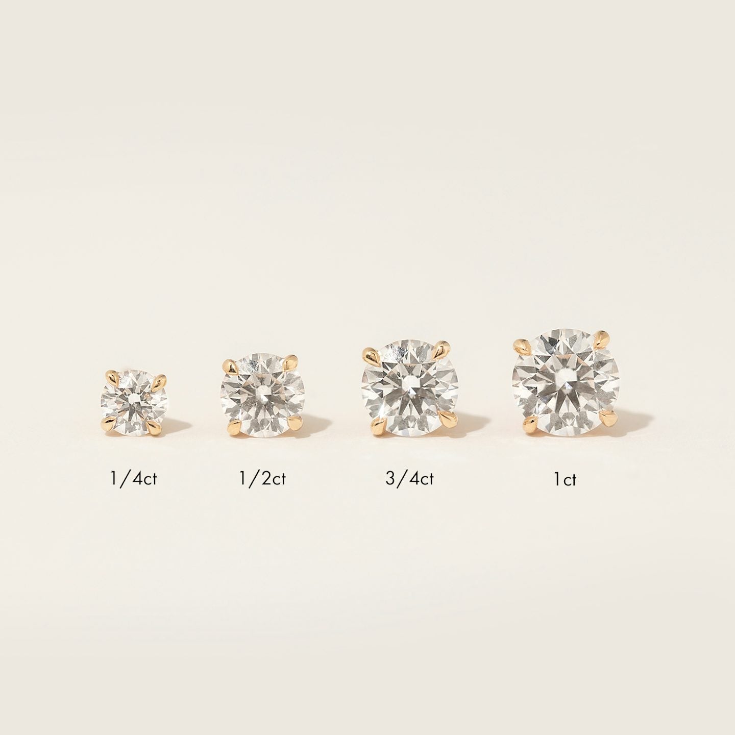 Round Solitaire Stud