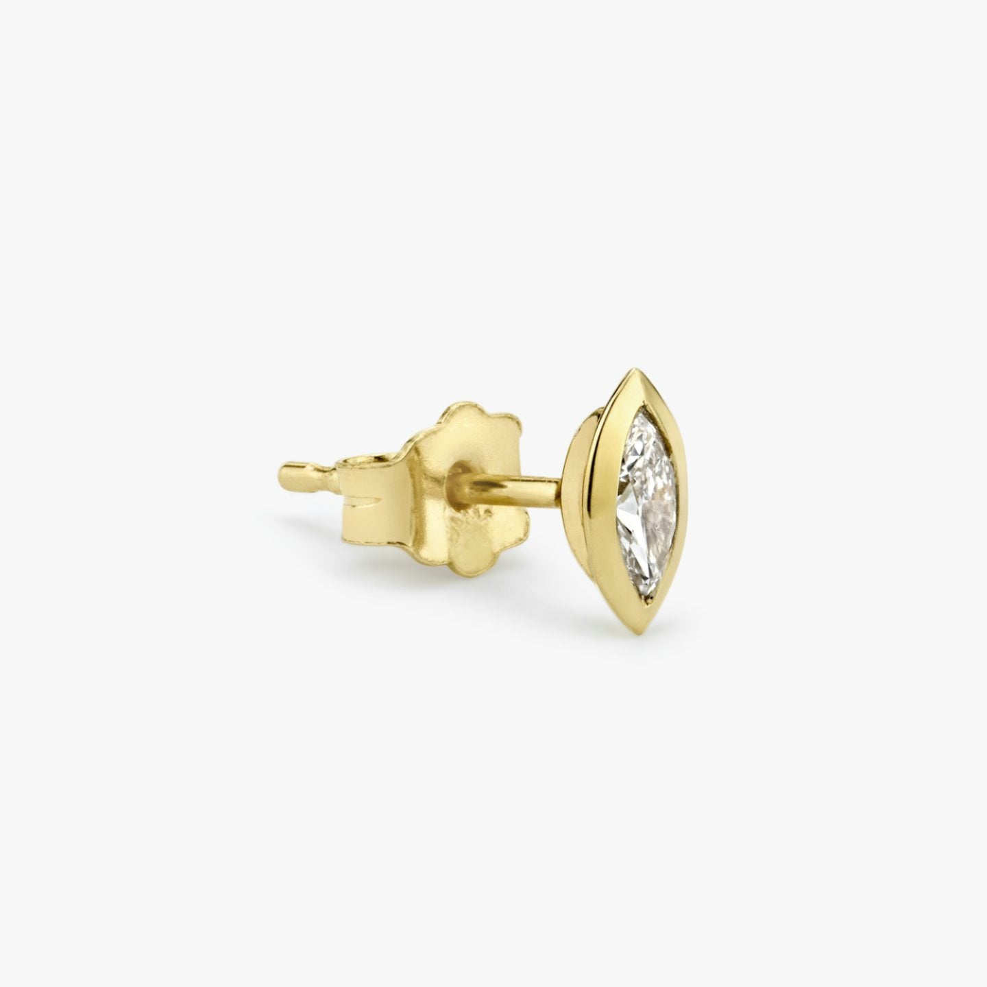 Marquise Knife-Edge Bezel Earring