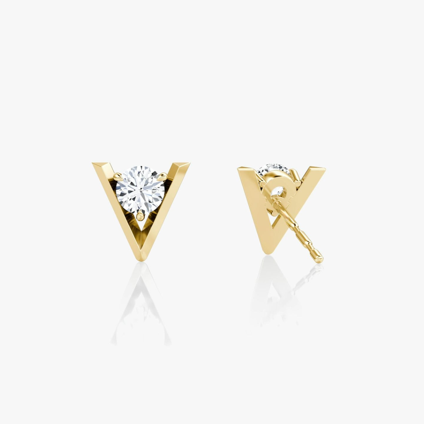 V Solitaire Studs