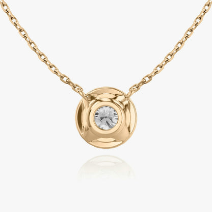 Round Halo Necklace