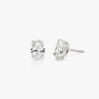 Oval Solitaire Stud