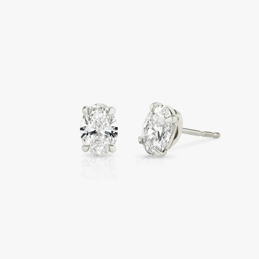 Oval Solitaire Stud