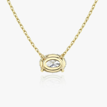 Oval Solitaire Necklace