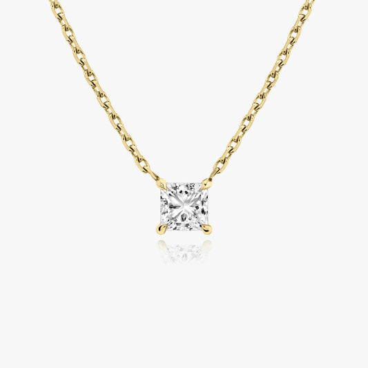 Princess Solitaire Necklace