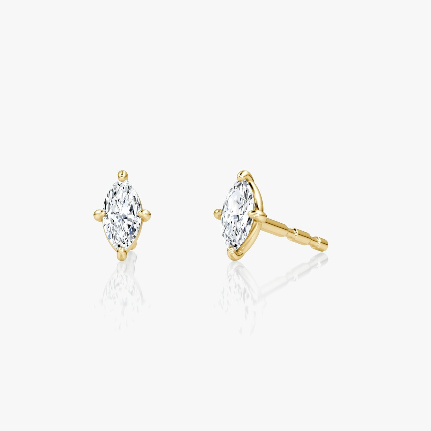 Petite Marquise Solitaire Stud