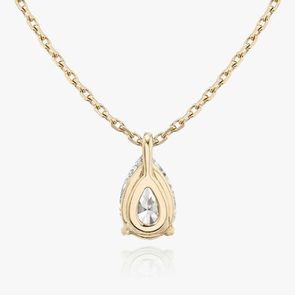 Pear Solitaire Pendant