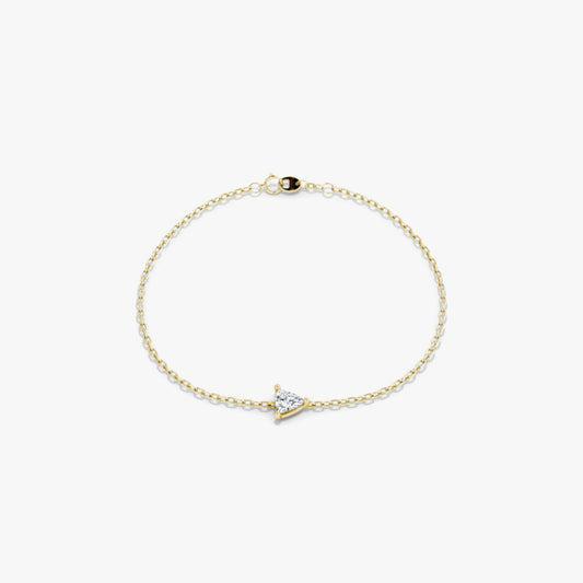 Trillion Petite Solitaire Bracelet